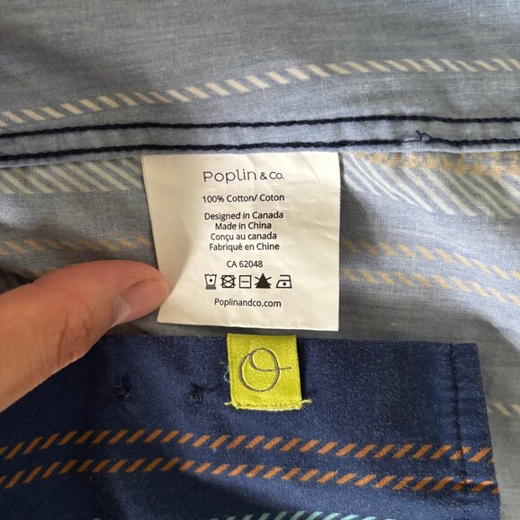 Poplin & Co. Nautical Stripe Peached-Cotton Shirt - Picture 7 of 8